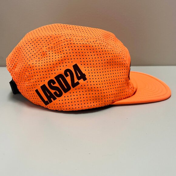 Rnnr Hat Orange Strap Back No Shortcuts LASD24 Panel Tailwind Running Mesh Cap - Picture 4 of 6